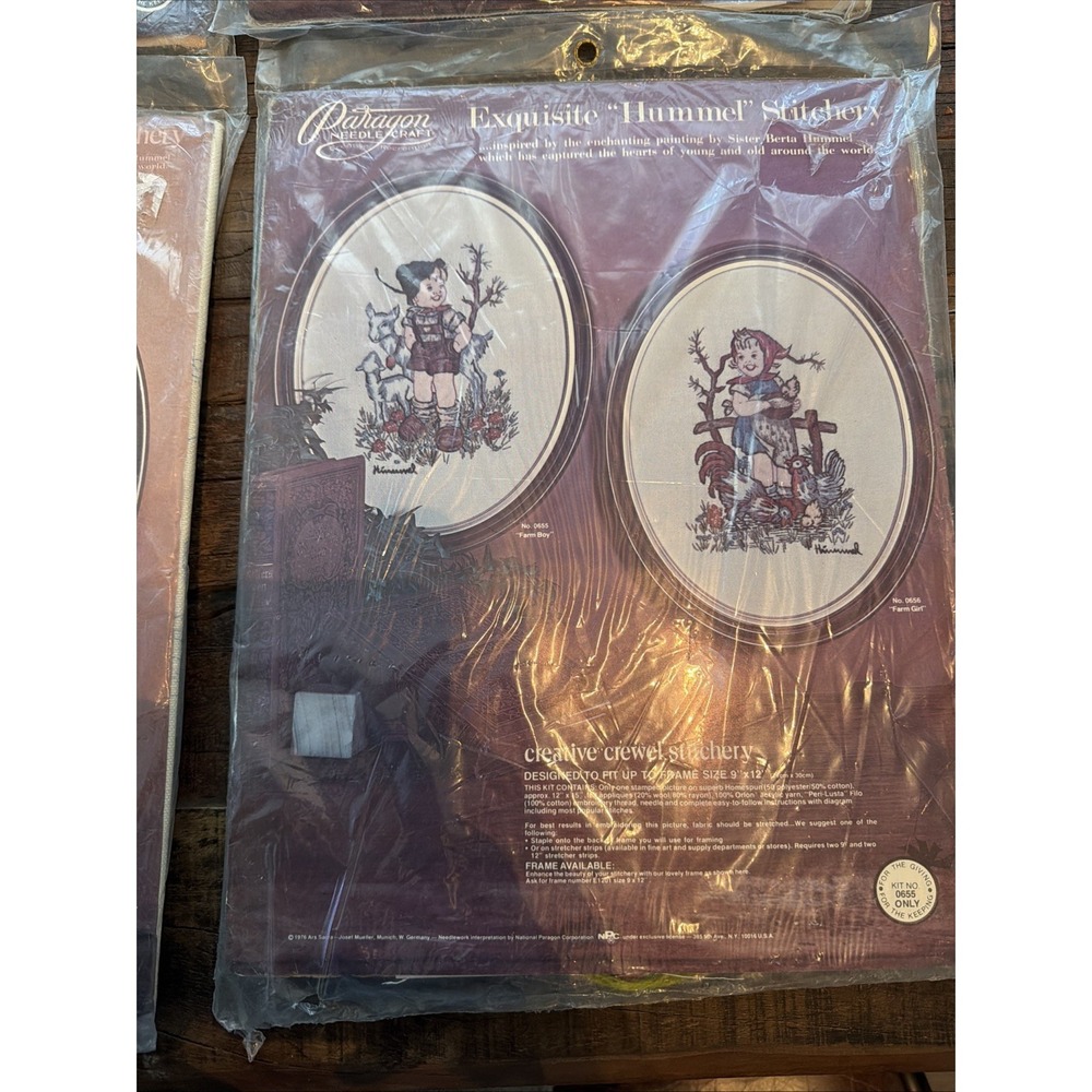 Exquisite "Hummel" Stitchery 4 New Patterns Never Opened Vintage! - Picture 3 of 11